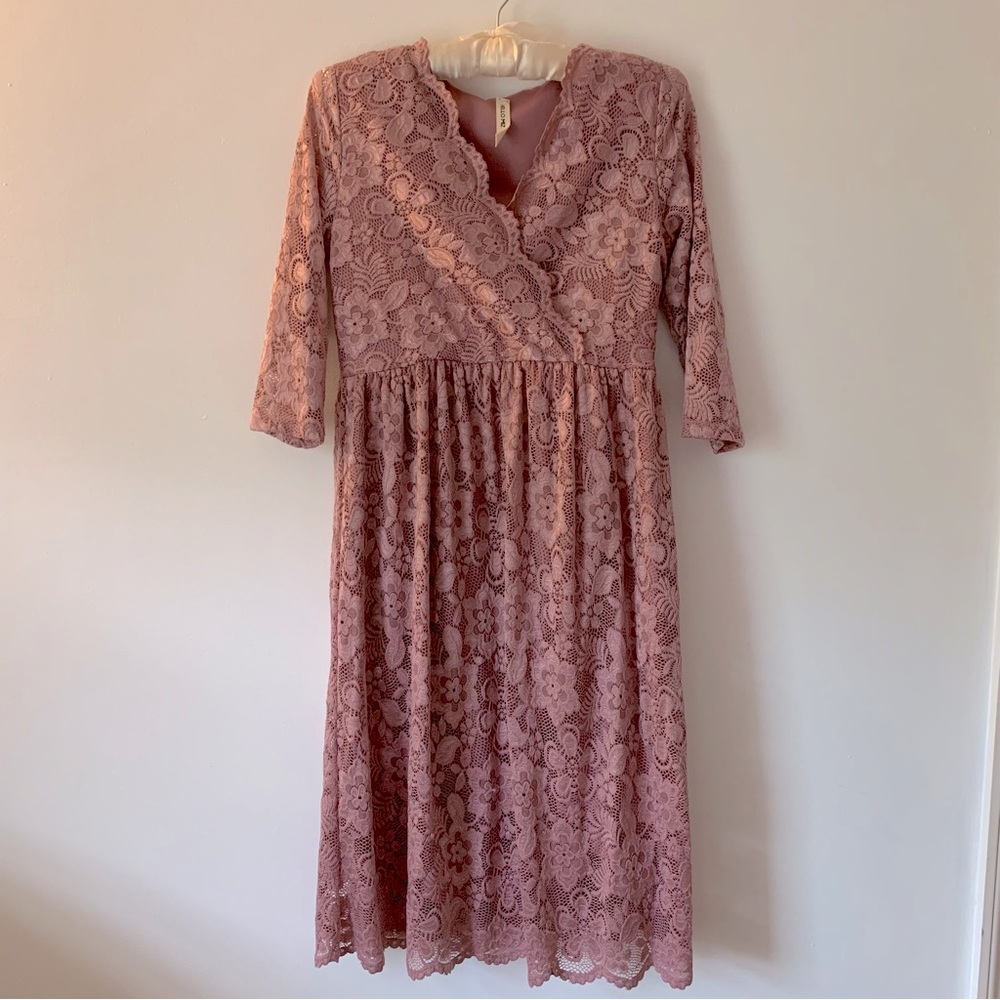 Purple Maternity Baby Shower/ Gender Reveal Dress | S